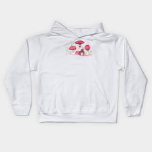 Mushrooms and mouse Kids Hoodie